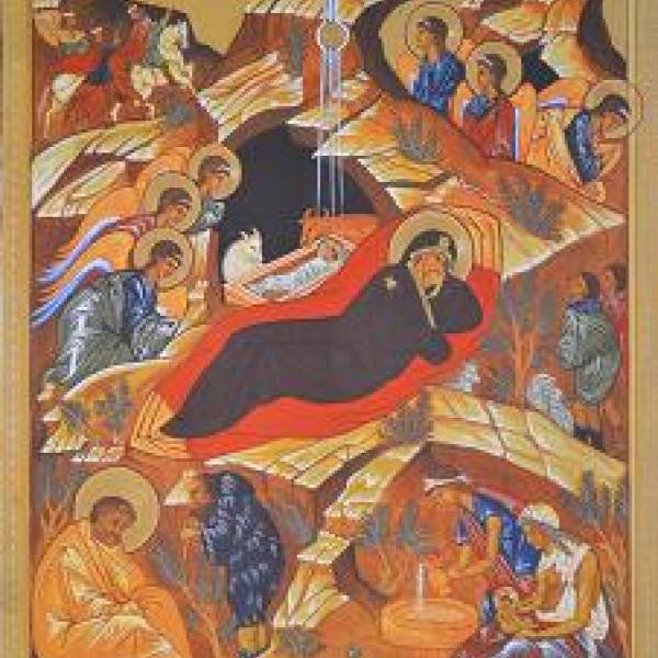 l’Icone byzantine de Noël 