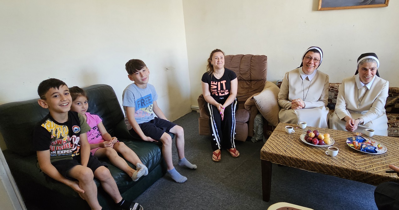 famille avec les soeurs